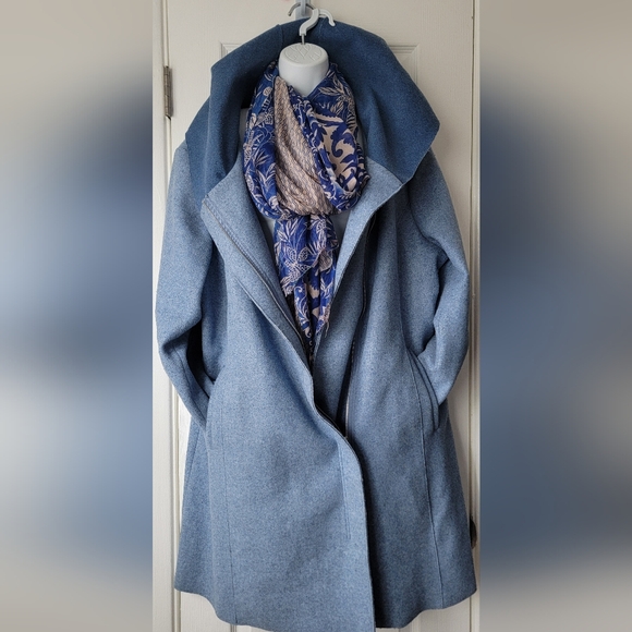 BERNARDO FAUX WRAP  HOODED COAT XXL NEW WITHOUT TAGS - Picture 2 of 8